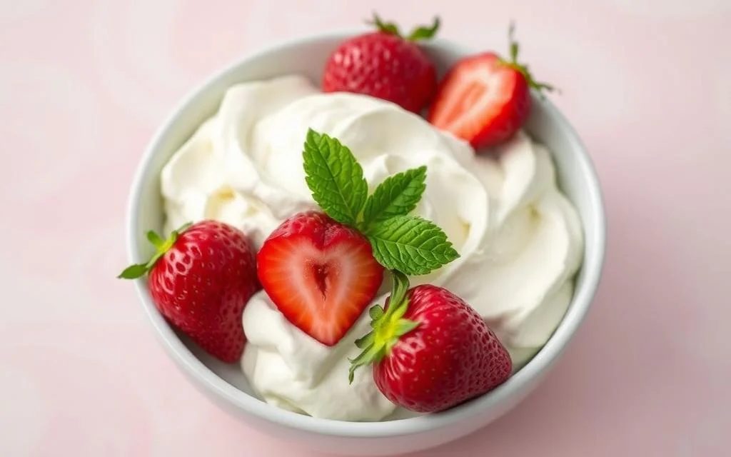 krem z bitej śmietany i mascarpone