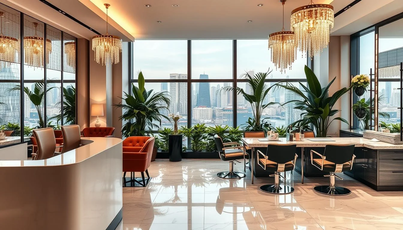 Styl glamour salon
